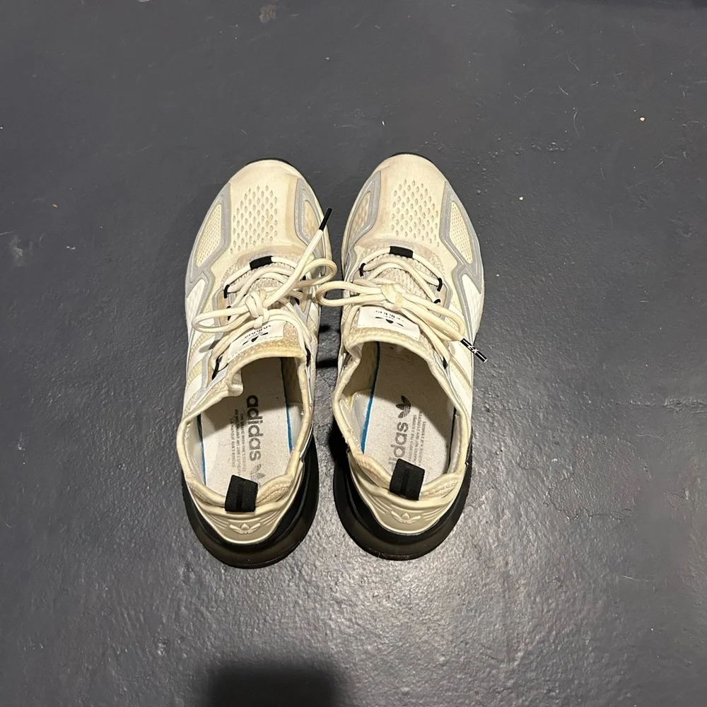 adidas Athletic Shoes in Cream and Gray - Picture 2 of 10